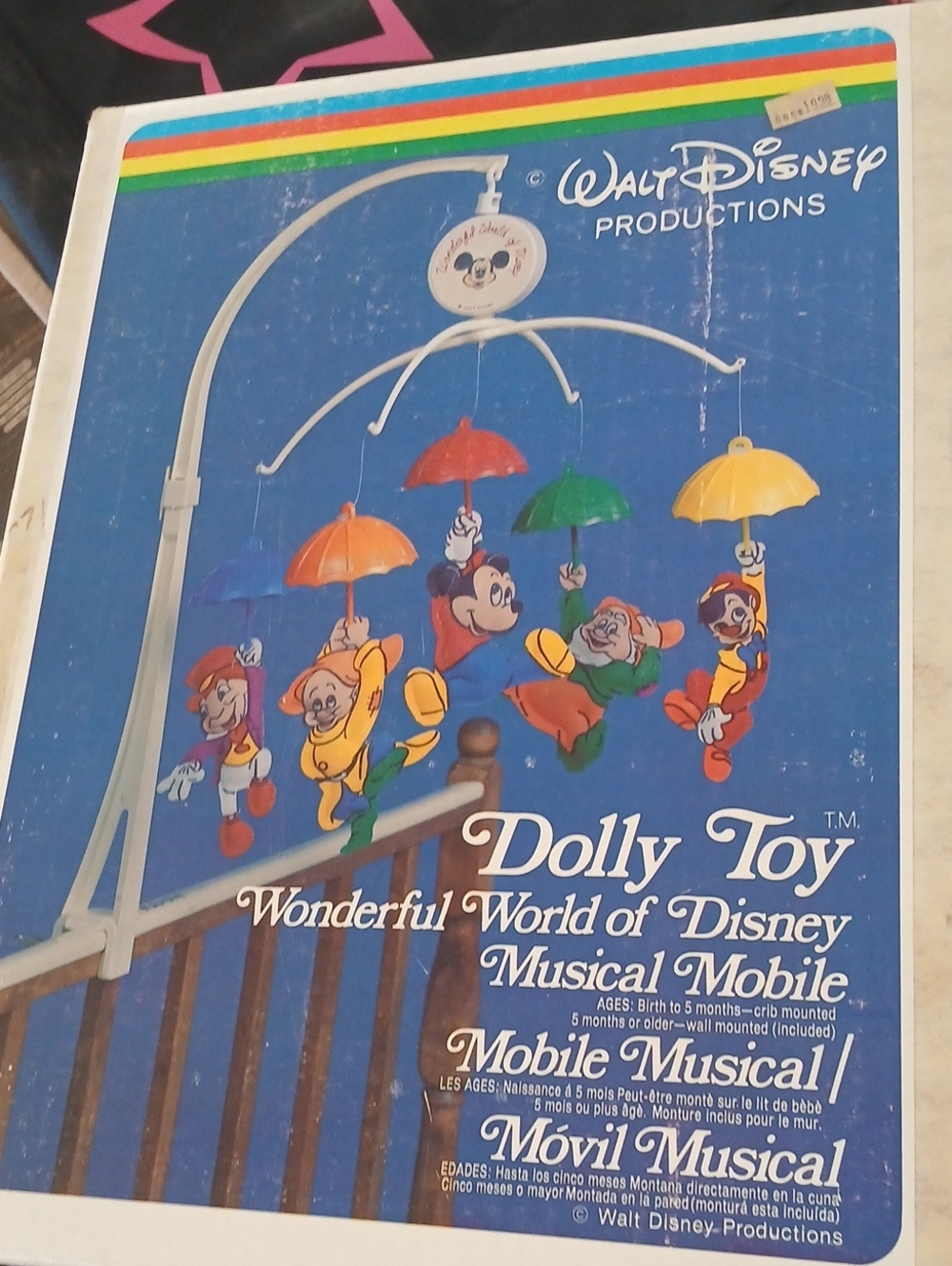 Walt Disney Dolly Toy Musical Mobile - Multicolor